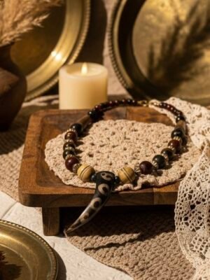 Sacred Horn Charm Necklace